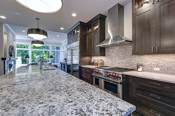 White Granite Kitchen Countertop Installation Unique Stone and Tile