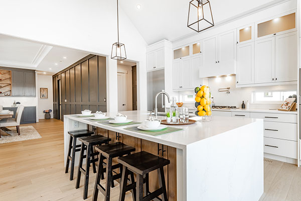 White Quartz Kitchen Countertop Installation Unique Stone and Tile.